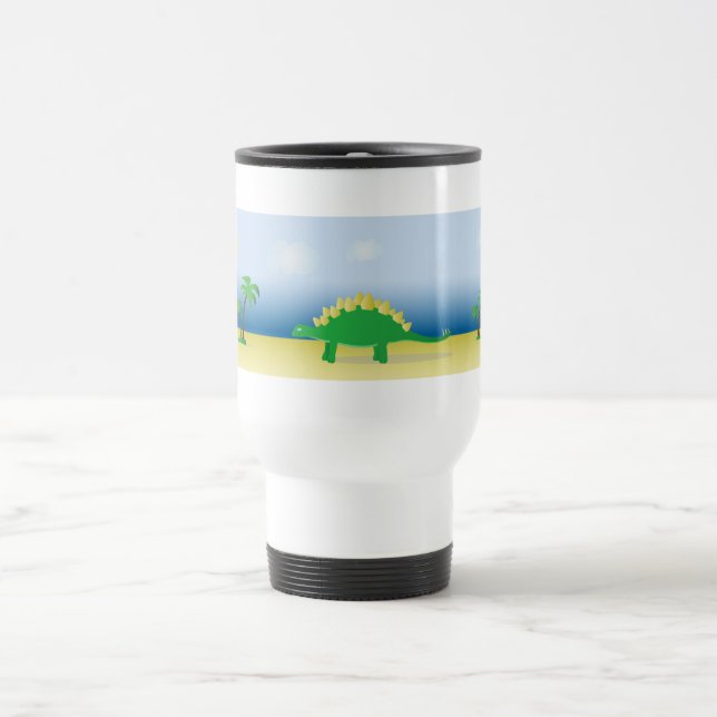 De Voyage Travel mug with Stegosaurus Jascaro Graphics (Centre)