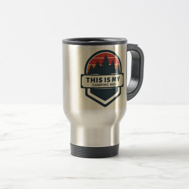 De Voyage Travel Thermal C'est mon Camping Mug (Devant droit)