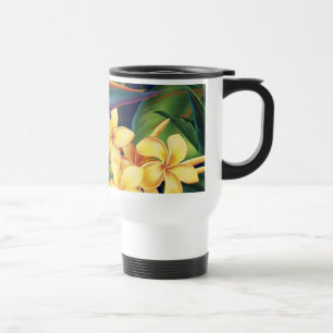 De Voyage Tropical Paradise Plumeria Travel Mug