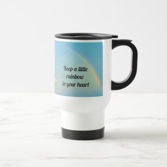 De Voyage Un petit mug café arc-en-ciel (Droite)