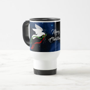 De Voyage White Dove Christmas Travel Mug
