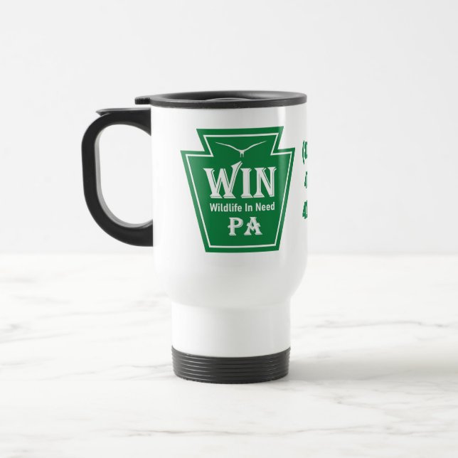 De Voyage WIN Logo Travel Mug (Gauche)