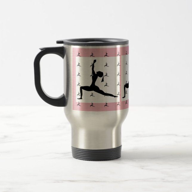 De Voyage Yoga rose Conception Voyage/banlieue Mug : Café Mu (Gauche)