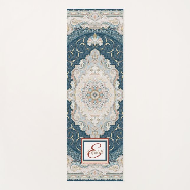 De Yoga Tapis ancien persan turc (Devant)