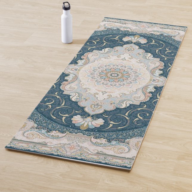 De Yoga Tapis Ancien Turc Persan (En situation)