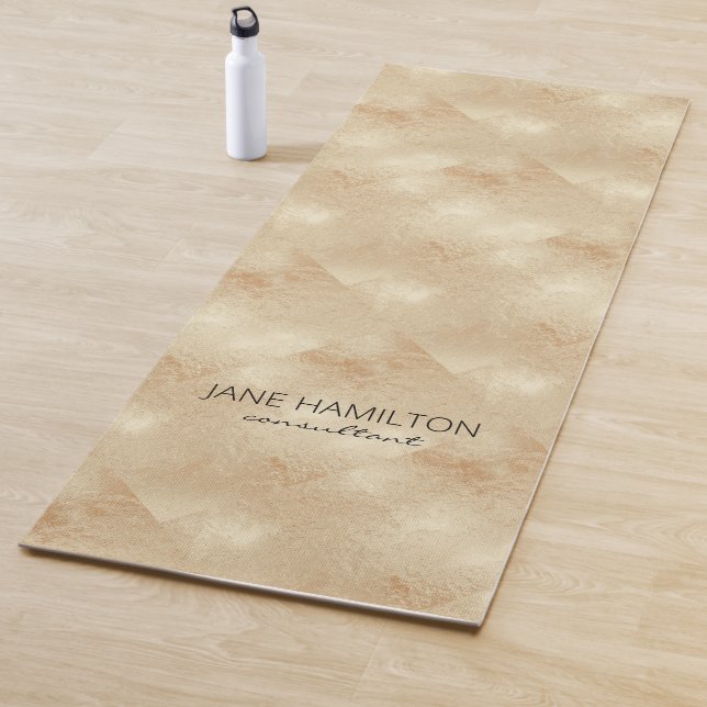 De Yoga Tapis d'exercice en feuille d'or antique (En situation)