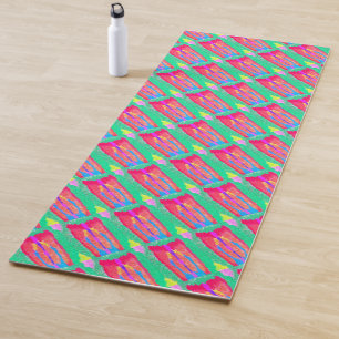 De Yoga Tapis et chiffons Art pur abstrait suprême