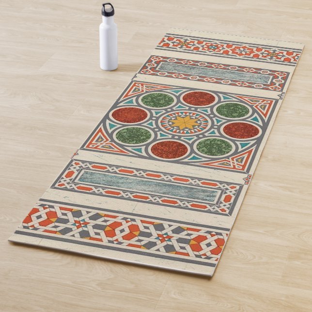 De Yoga Tapis magique Vintage arabe Motif géométrique (En situation)