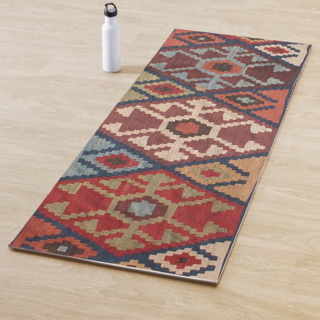 De Yoga Tapis Oriental Antique Perse Turc (En situation)