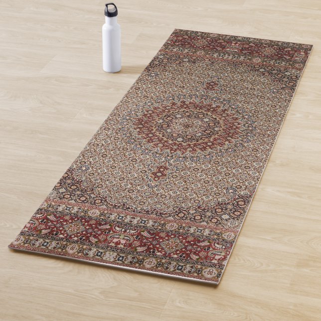 De Yoga Tapis oriental vintage persan turc (En situation)