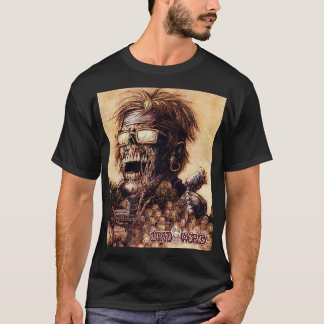 Deadworld Requiem Zombie classique t-shirt noir (Devant)