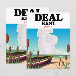 Deal Kent poster de voyage en bord de mer