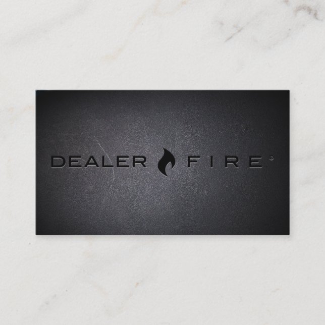 DealerFire noircissent le carte de visite (Devant)