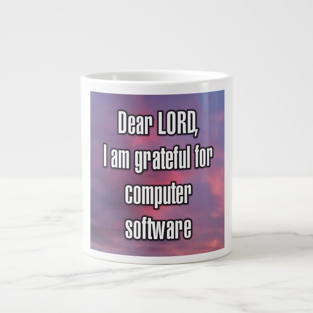 Dear LORD, I am grateful for computer software Mug (Devant)