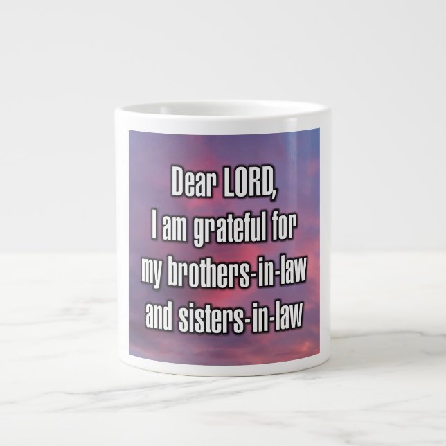 Dear LORD, I am grateful for my brothers... Mug (Devant)