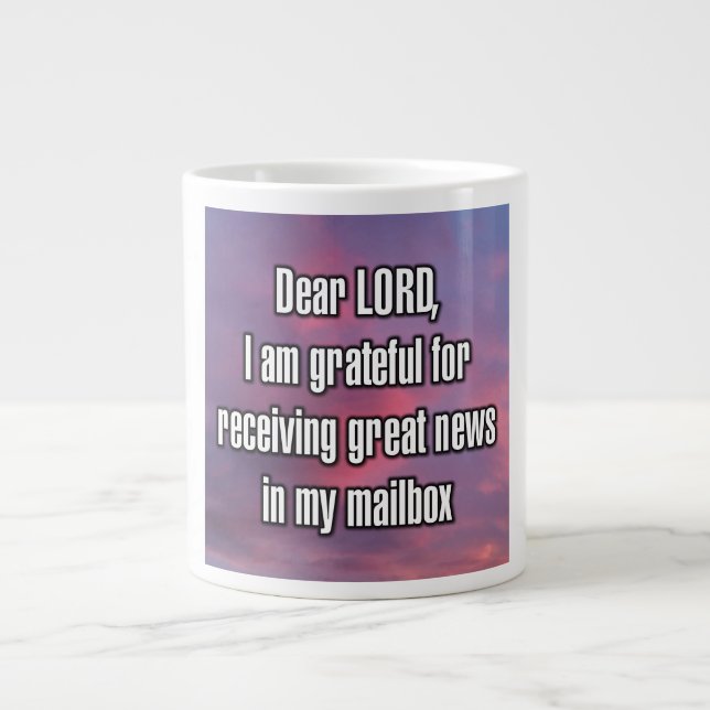 Dear LORD, I am grateful for receiving... Mug (Devant)