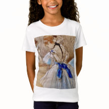 Deas Danseuse Avec T-shirt Ruban Bleu