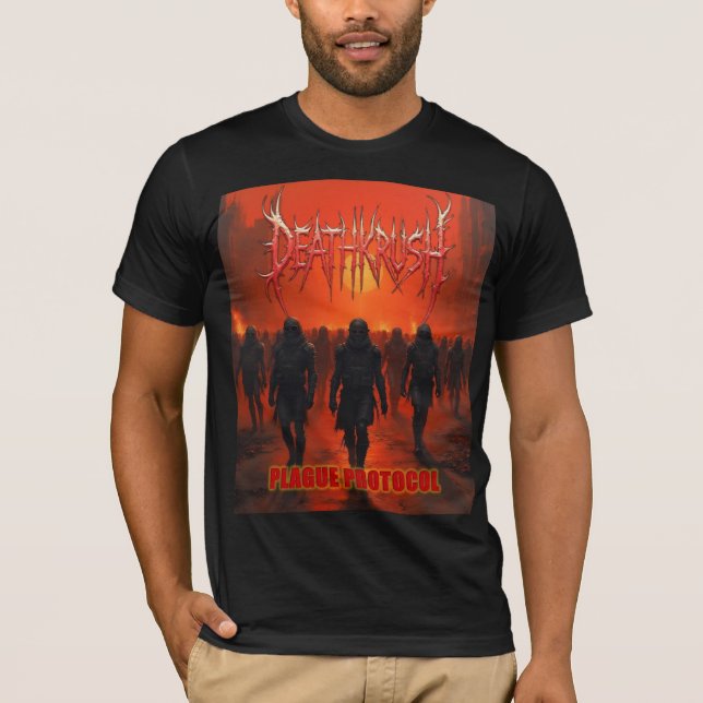 Deathkrush - Canvas T-shirt Plague protocol (Devant)