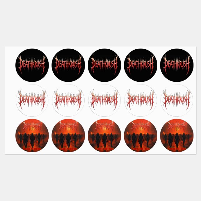 Deathkrush - Stickers (Feuille)