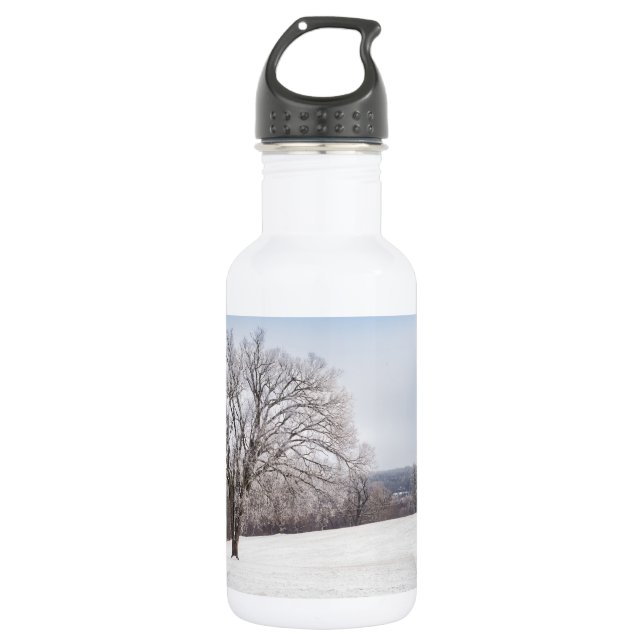 D'eau Arbre d'hiver Bouteille en acier inoxydable (Devant)