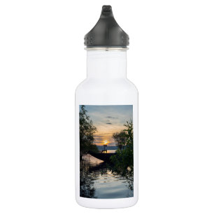 D'eau Bateau de pêche Sunrise Acier Inoxydable Bouteille