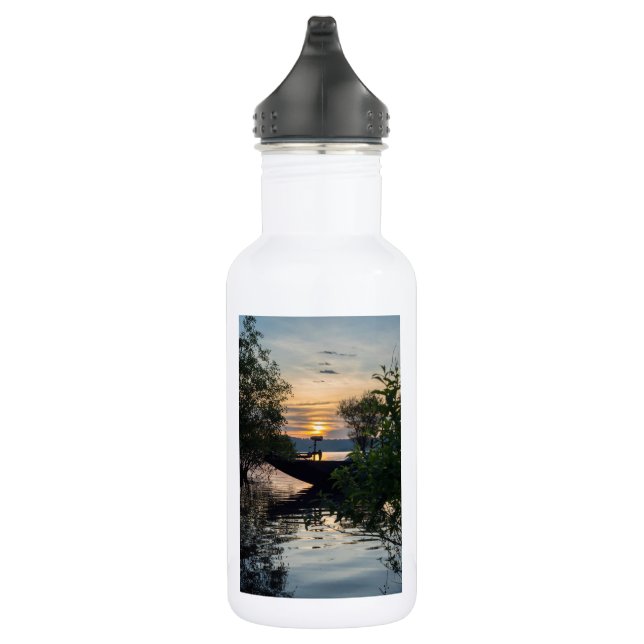 D'eau Bateau de pêche Sunrise Acier Inoxydable Bouteille (Droite)