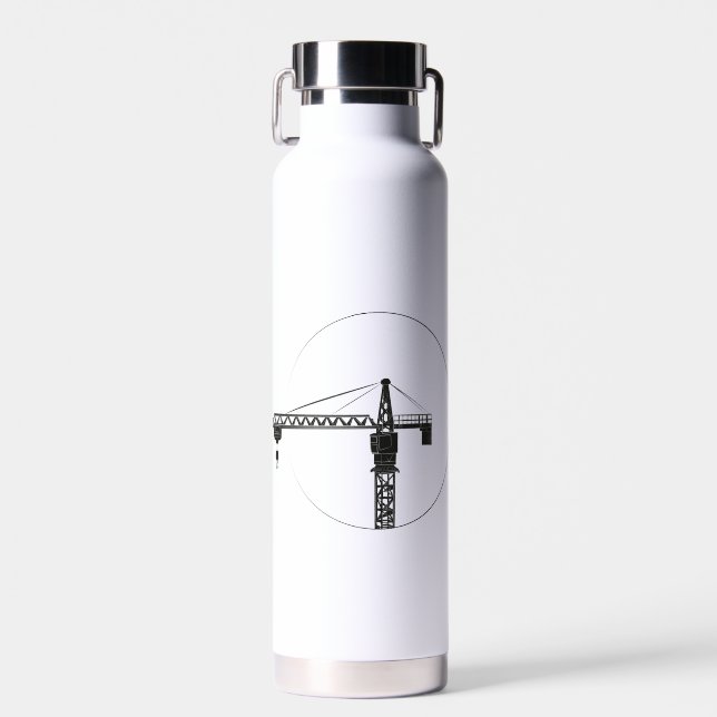 D'eau Bouteille à boire isolée sous vide avec graine gra (Avant)