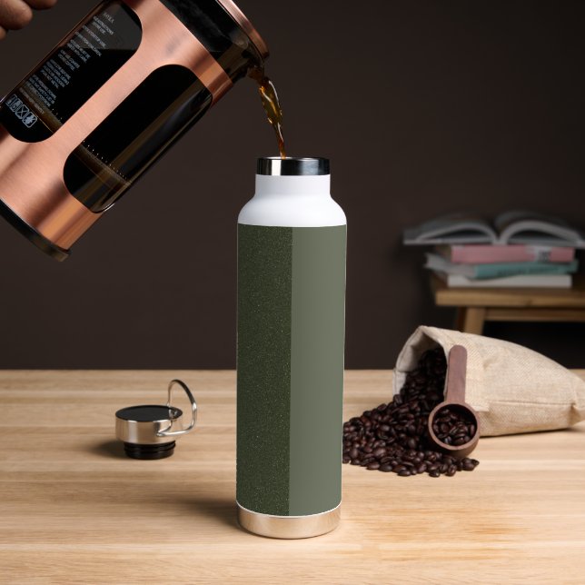 D'eau Bouteille à deux tons vert mousse (Gym)