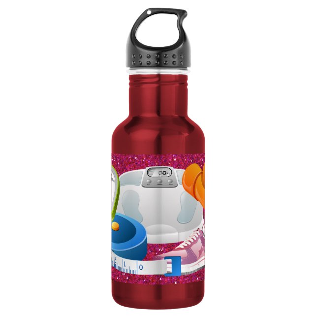 D'eau Bouteille de conditionnement physique (rose) - SRF (Devant)