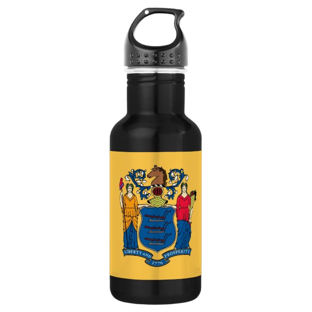 D'eau Bouteille de la Liberté Drapeau de l'État du New J (Devant)