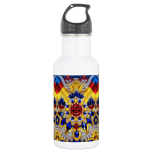 D'eau Bouteille de Liberté couleurs roumaines
