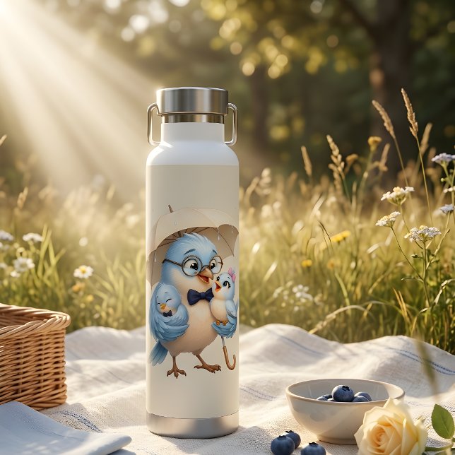 D'eau Bouteille de sport Father Bird Cadeau pour Papa (Créateur téléchargé)