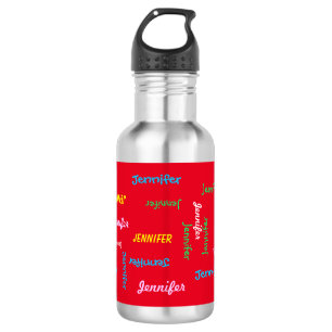 D'eau Bouteille d'eau, personnalisé, répétant le nom