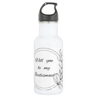 D'eau Bouteille en acier inoxydable Bridesmaid