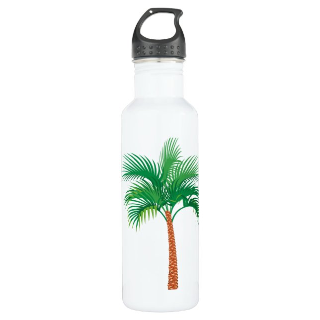 D'eau Bouteille en acier inoxydable Palm Tree (Devant)