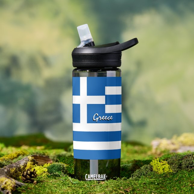 D'eau Bouteille grecque, drapeau grec patriotique (Extérieur)