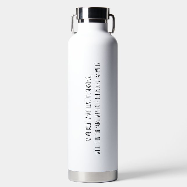 D'eau Bouteille isolée à vide (Avant)