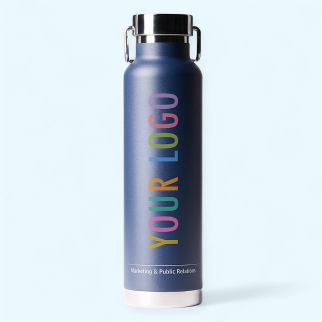 D'eau Bouteille isolée à vide en cuivre de 22 oz bleu ma (MISOOK Thor Navy Blue Insulated Water Bottle with Logo)