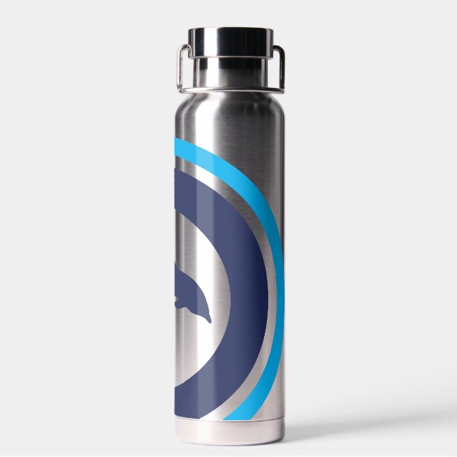 D'eau Bouteille isolée sous vide PJK 22oz / dauphin reca (Arrière)