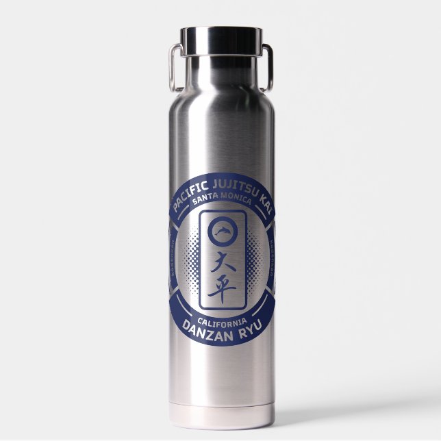 D'eau Bouteille isolée sous vide PJK 22oz / logo en bleu (Avant)