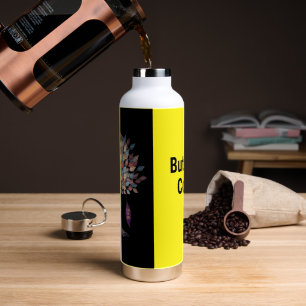D'eau Brew botanique – Bouteille isolée florale pour caf