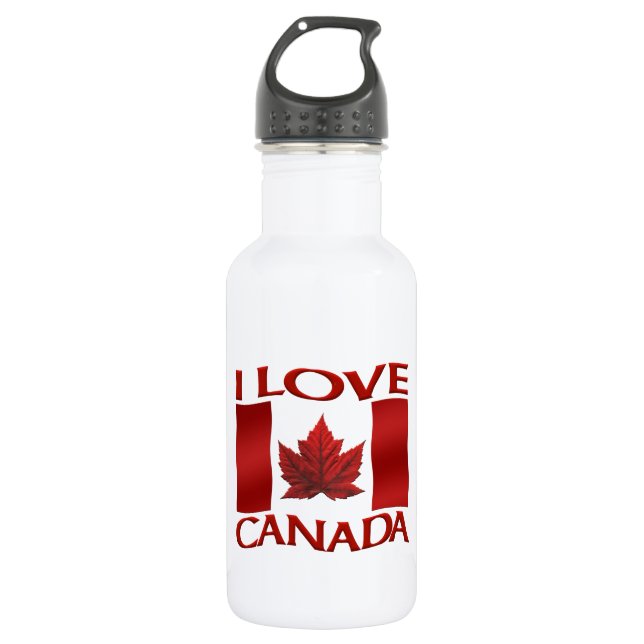 D'eau Canada I Love Canada Bouteille souvenir (Devant)