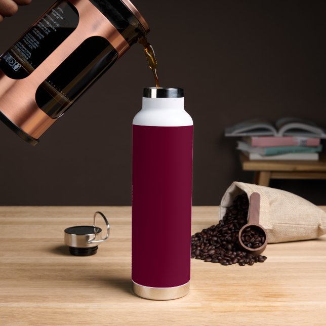 D'eau Couleur Tendance - Bourgogne Foncé - Bouteille d'e (Gym)