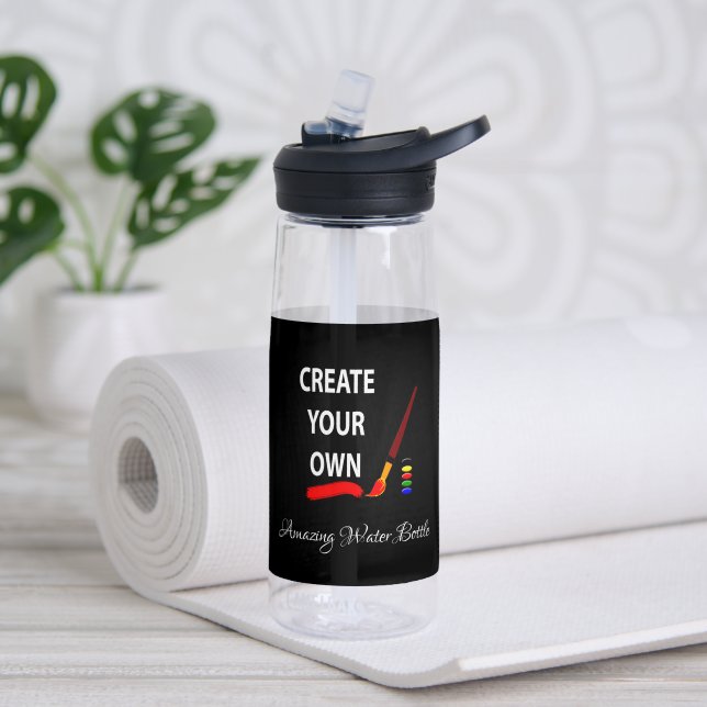 D'eau Créer une bouteille d'eau, personnalisée, marquée  (Yoga (pivotée))