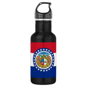 D'eau Drapeau de l'État du Missouri Bouteille de la libe