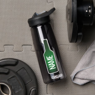 D'eau Drôle bouteille de bière verte logo bouteille d'ea