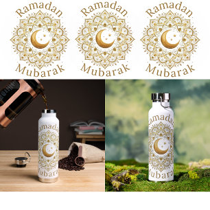 D'eau Élégante œuvre d'art islamique pour bouteille Rama