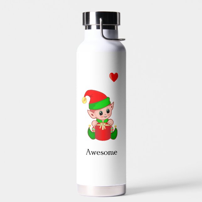 D'eau Elfe magique mignon avec cadeau sur bouteille d'ea (Gauche)