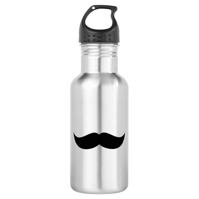 D'eau En Acier Inoxydable Bouteille de moustache (Devant)