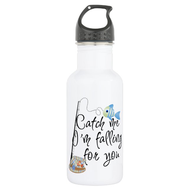 D'eau En Acier Inoxydable Bouteille de poisson 32 oz (Devant)